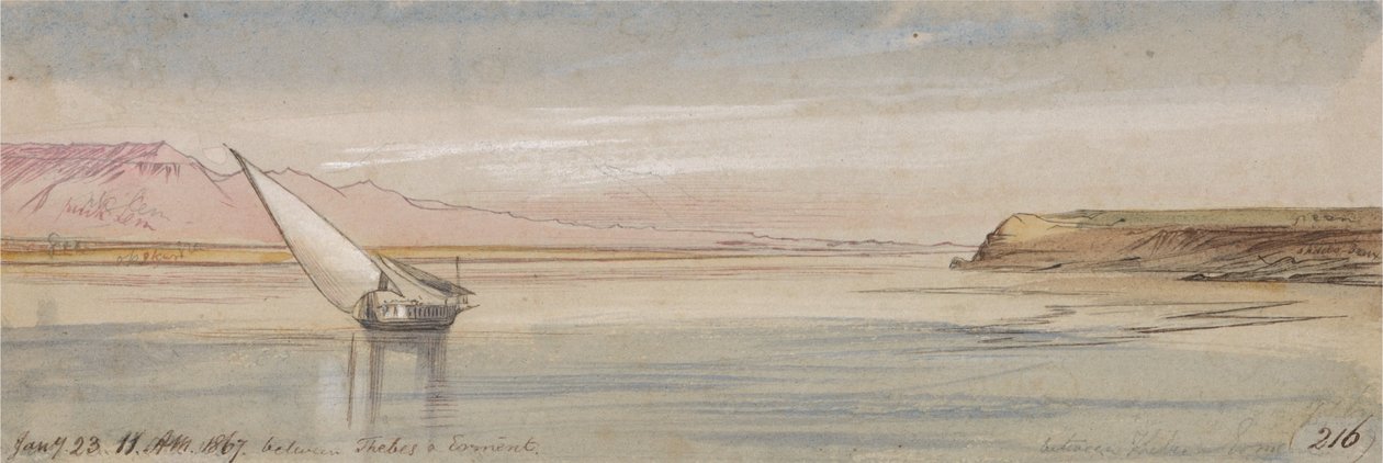Mellem Theben og Erment af Edward Lear