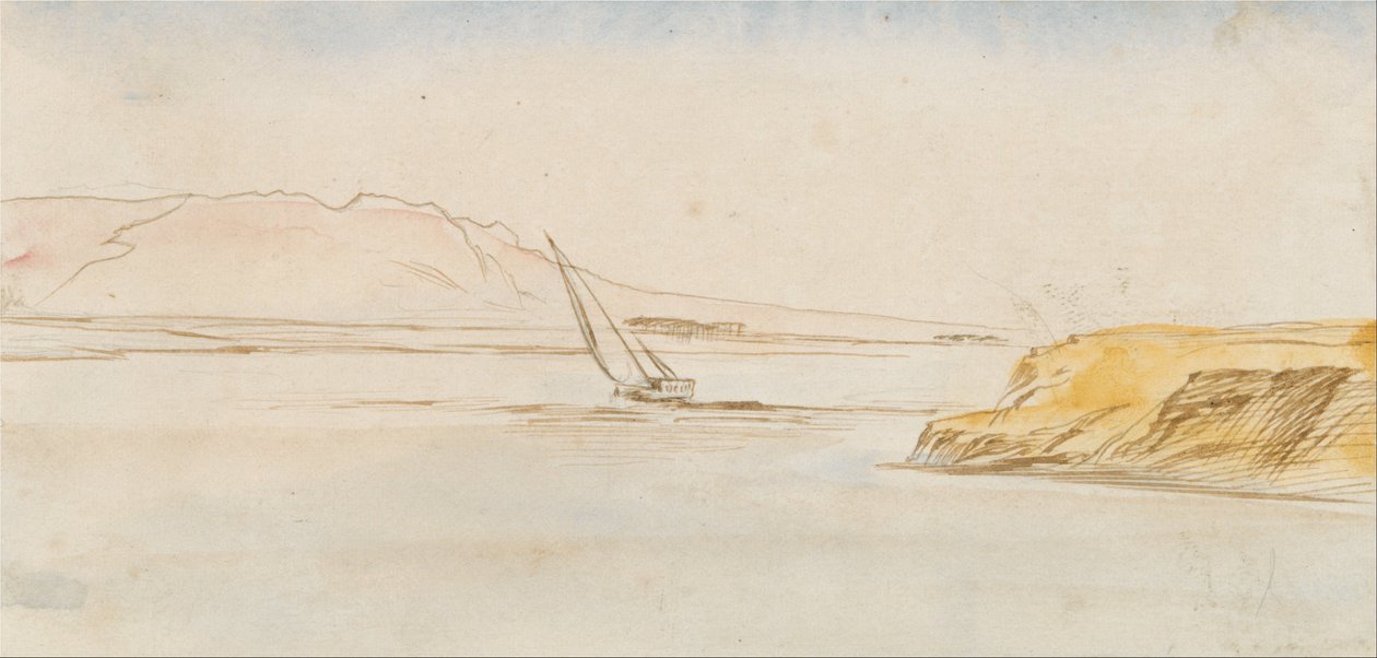 Båd på Nilen af Edward Lear
