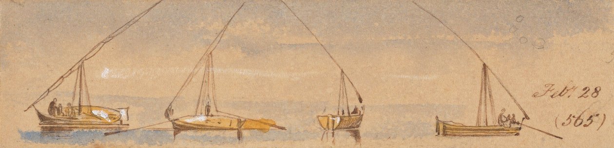 Både (Dahabeahs); 28. februar [1867] (565) af Edward Lear