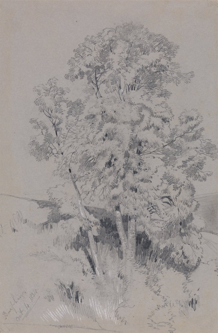 Burpham 4. oktober 1834 af Edward Lear