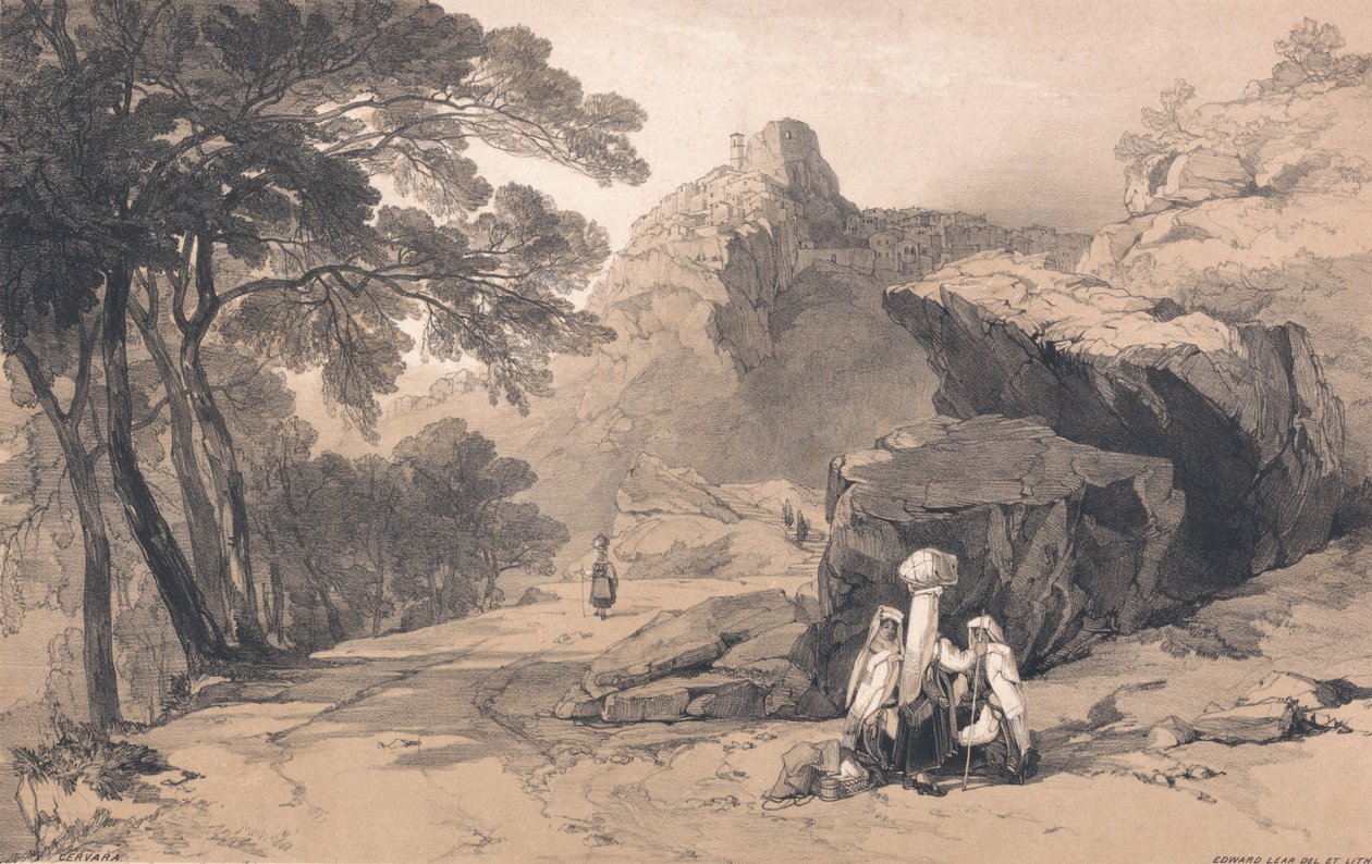 Cervara af Edward Lear