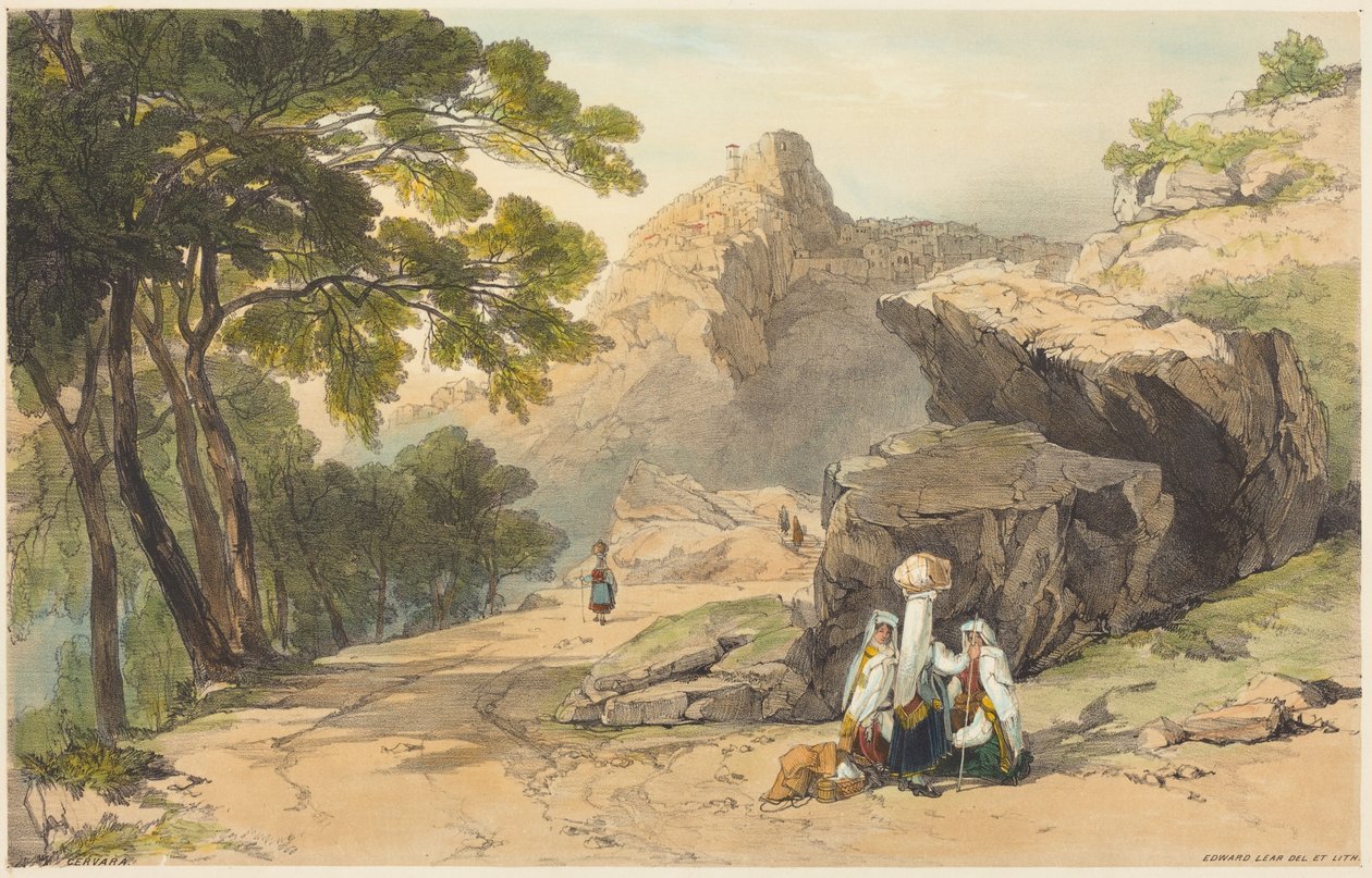 Cervara af Edward Lear