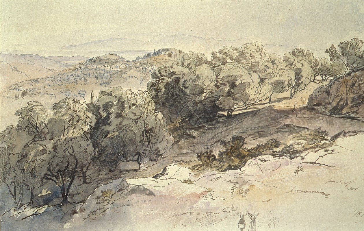 Choripiscopy, Grækenland af Edward Lear