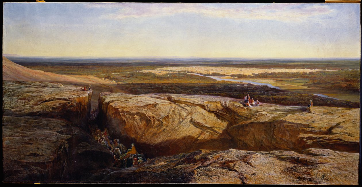 Damaskus, 1861 af Edward Lear