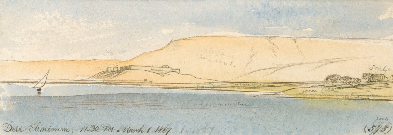 Deir Ekhmim af Edward Lear