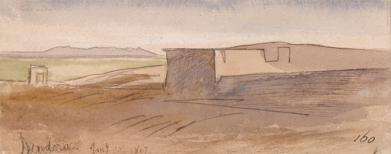 Dendera af Edward Lear