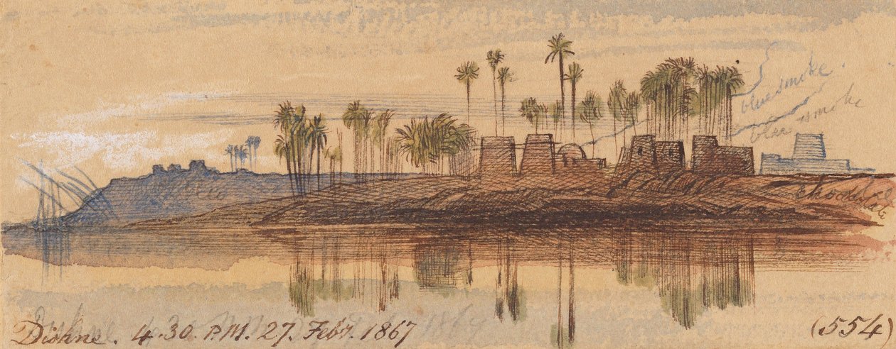 Dishne; kl. 16.30, den 27. februar 1867 (554) af Edward Lear