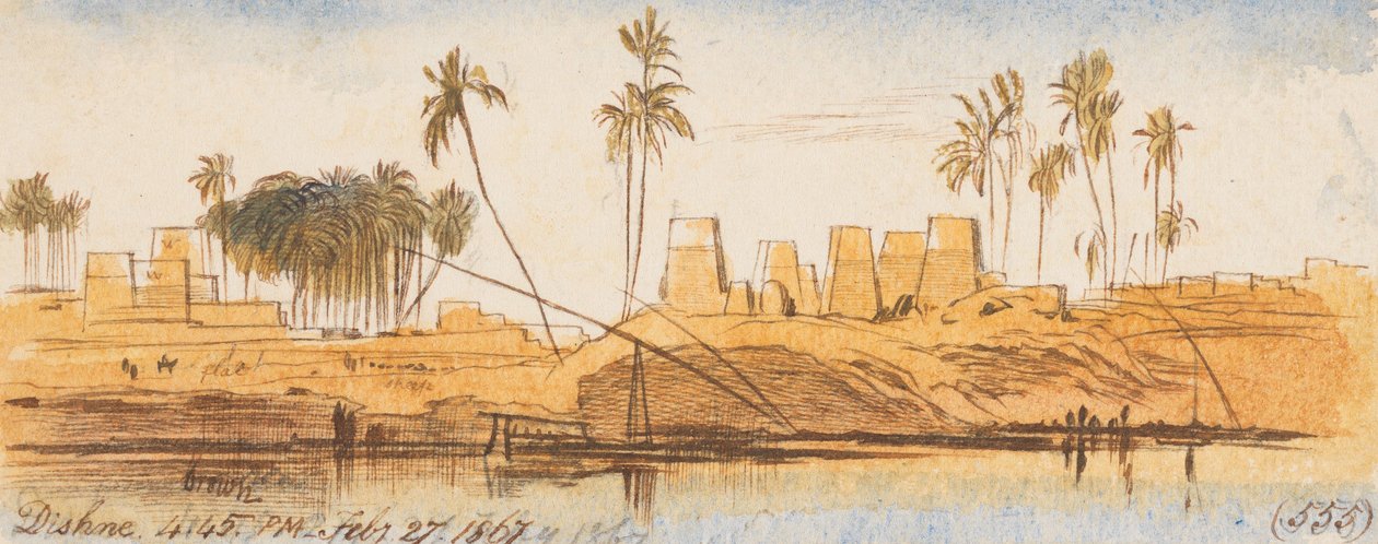 Dishne; kl. 16.45, den 27. februar 1867 (555) af Edward Lear