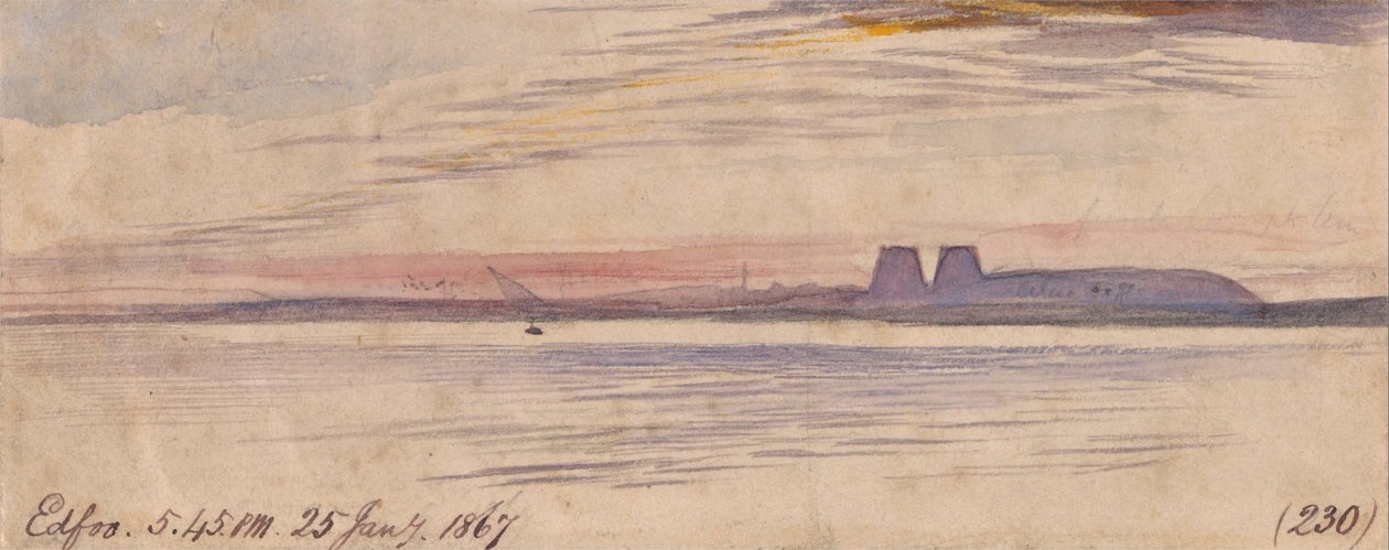 Edfu af Edward Lear