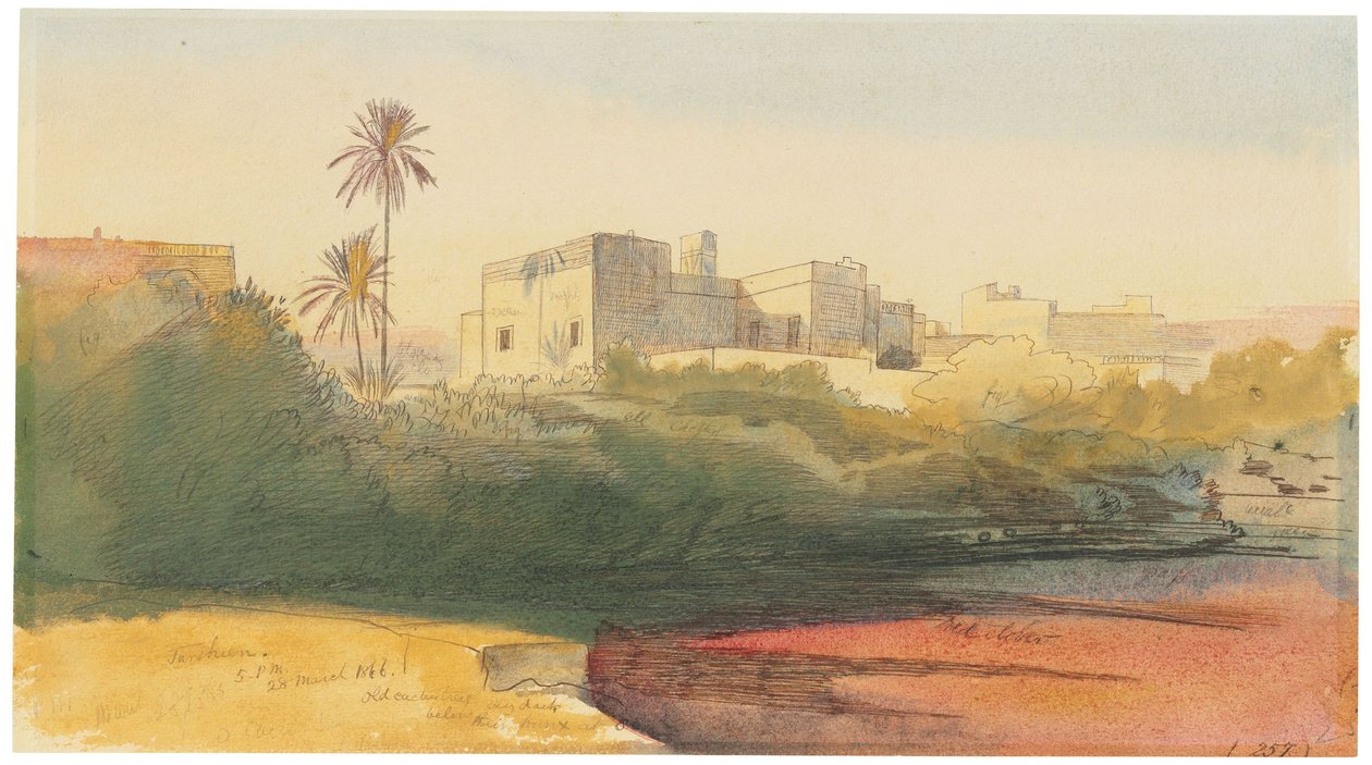 Edward Lear, Tarxien, Malta af Edward Lear