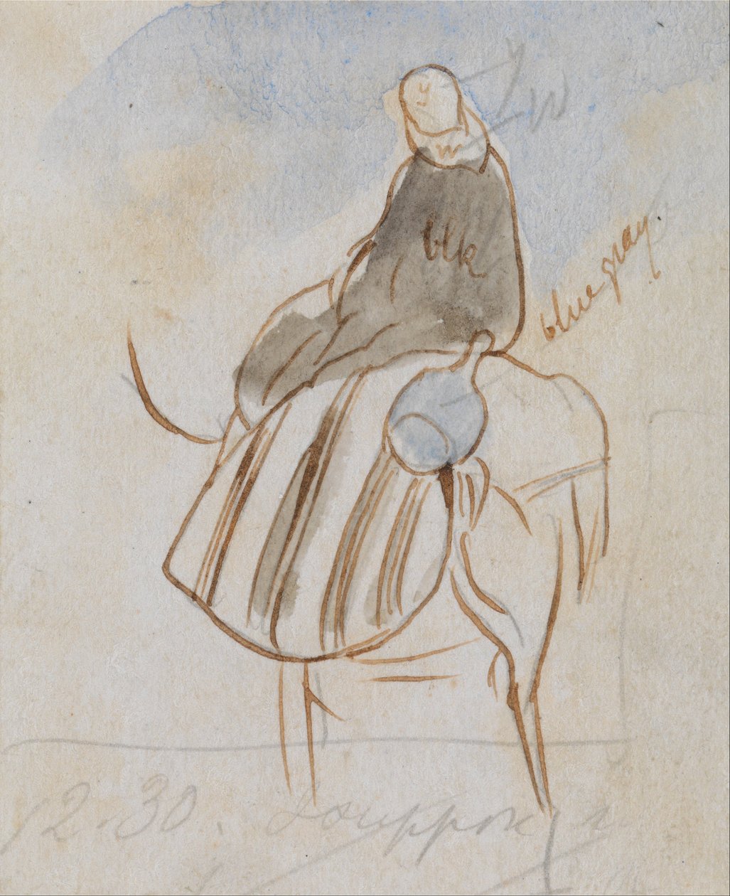 Egyptisk mand på kamel af Edward Lear