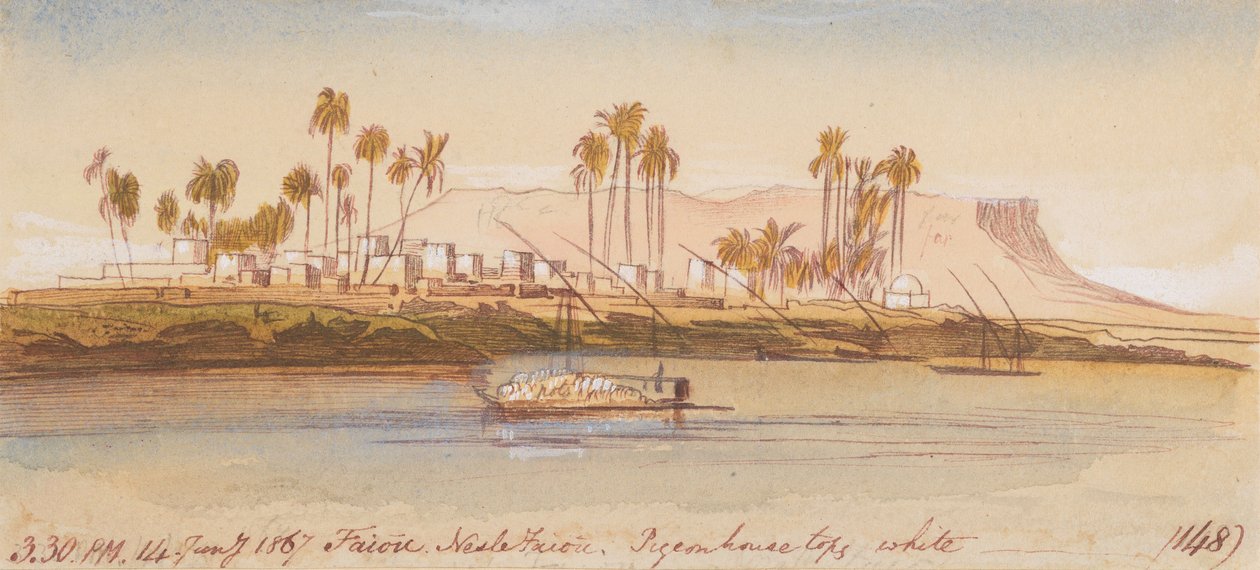 Faiou Nesle Faiou; kl. 15.30, den 14. januar 1867 (148) af Edward Lear