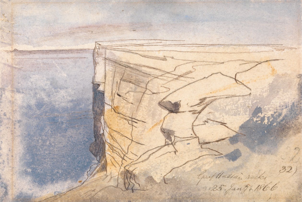 Garf Hassai, Malta af Edward Lear