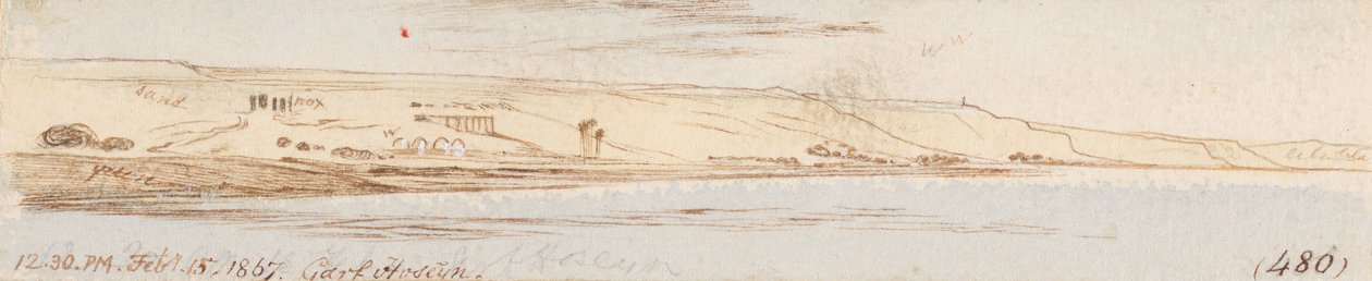 Garf Hoseyn; kl. 12.30, den 15. februar 1867 (480) af Edward Lear