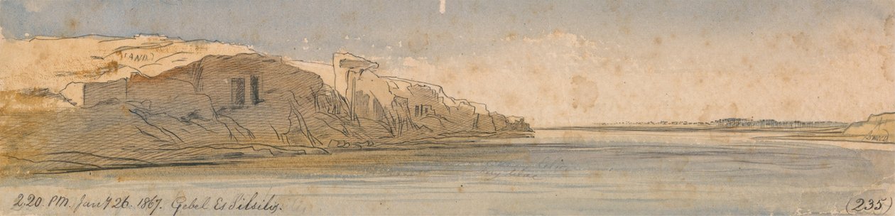 Gebel Es Silsilis af Edward Lear