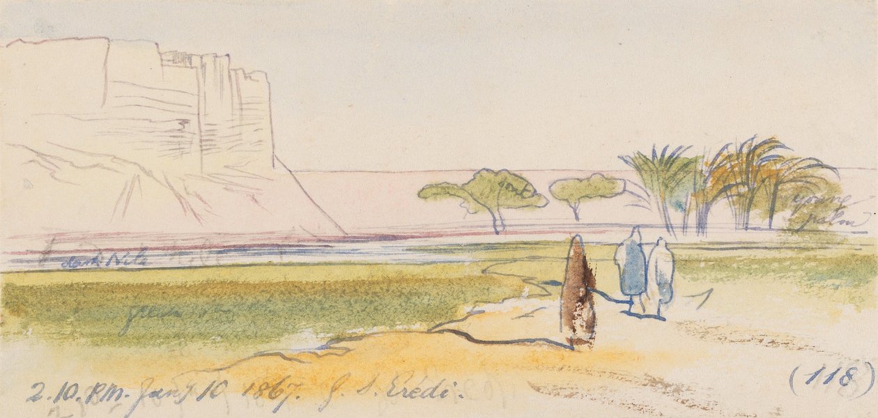 Gebel S. Eredi; kl. 14.10, 10. januar 1867 (118) af Edward Lear