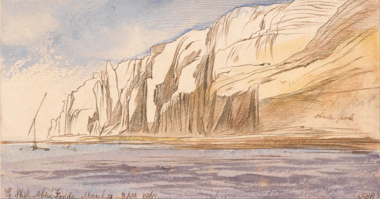 Gebel Sheikh Abu Fodde, kl. 8.00, 4. marts 1867 (588) af Edward Lear