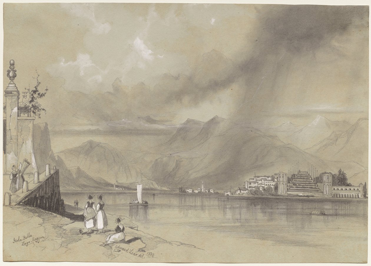 Isola Bella, Lago Maggiore, 1839. af Edward Lear
