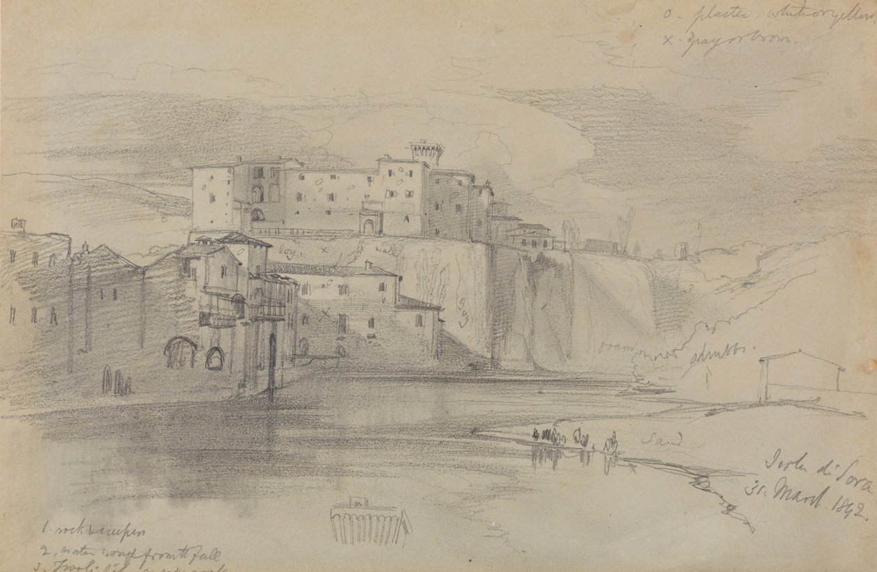 Sora-øen, 31. marts 1842 af Edward Lear