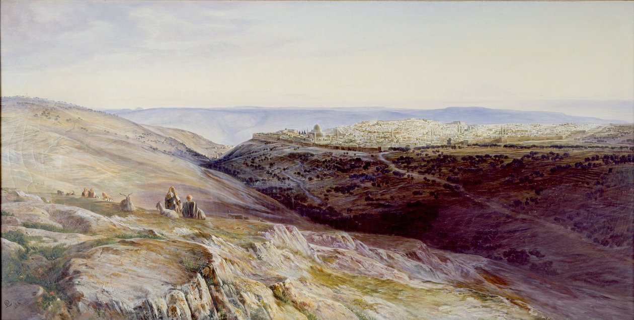Jerusalem, 1865 af Edward Lear