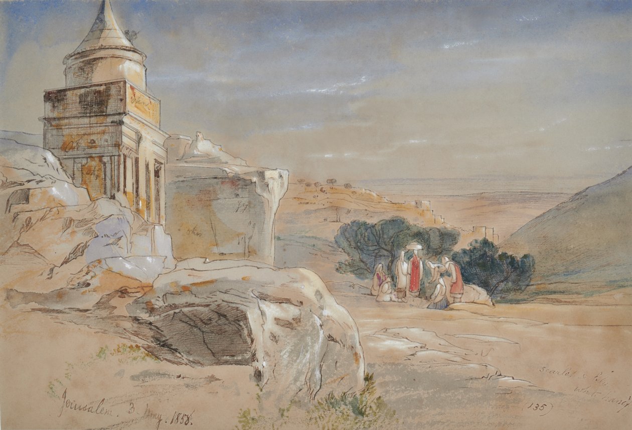 Jerusalem 3 af Edward Lear