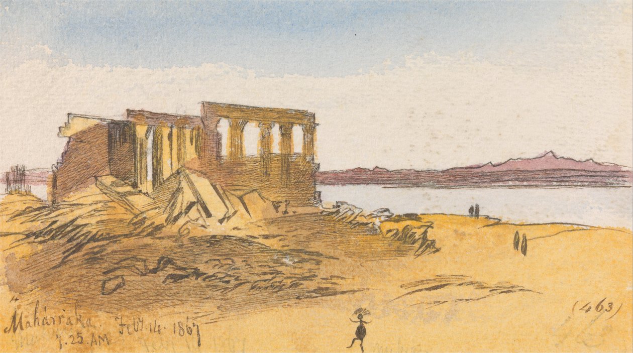 Maharraka, 7:25, 14. februar 1867 (463) af Edward Lear