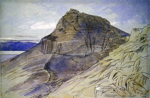 Masada ved det Døde Hav af Edward Lear