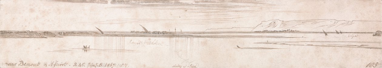I nærheden af Benout amp; Assioot af Edward Lear
