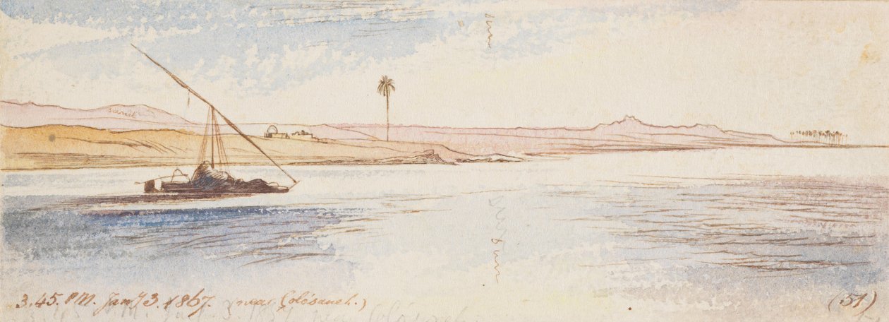 I nærheden af Colosaneh; kl. 15.45, den 3. januar 1867 (51) af Edward Lear
