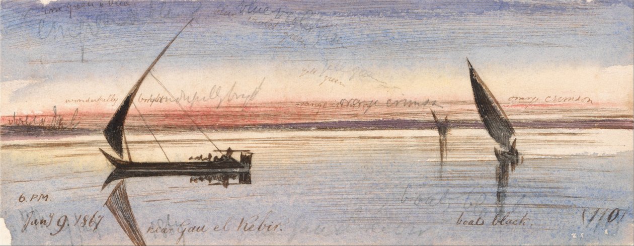I nærheden af Gau el Kebir af Edward Lear