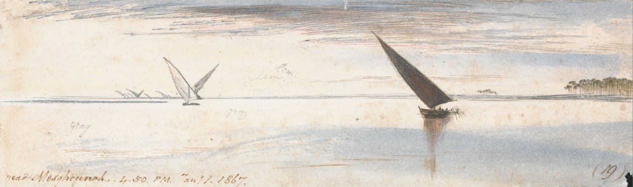 I nærheden af Mesghouneh af Edward Lear