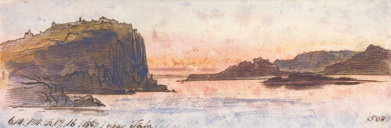 Nær Tafa, 18:10, 16. februar 1867 (508) af Edward Lear