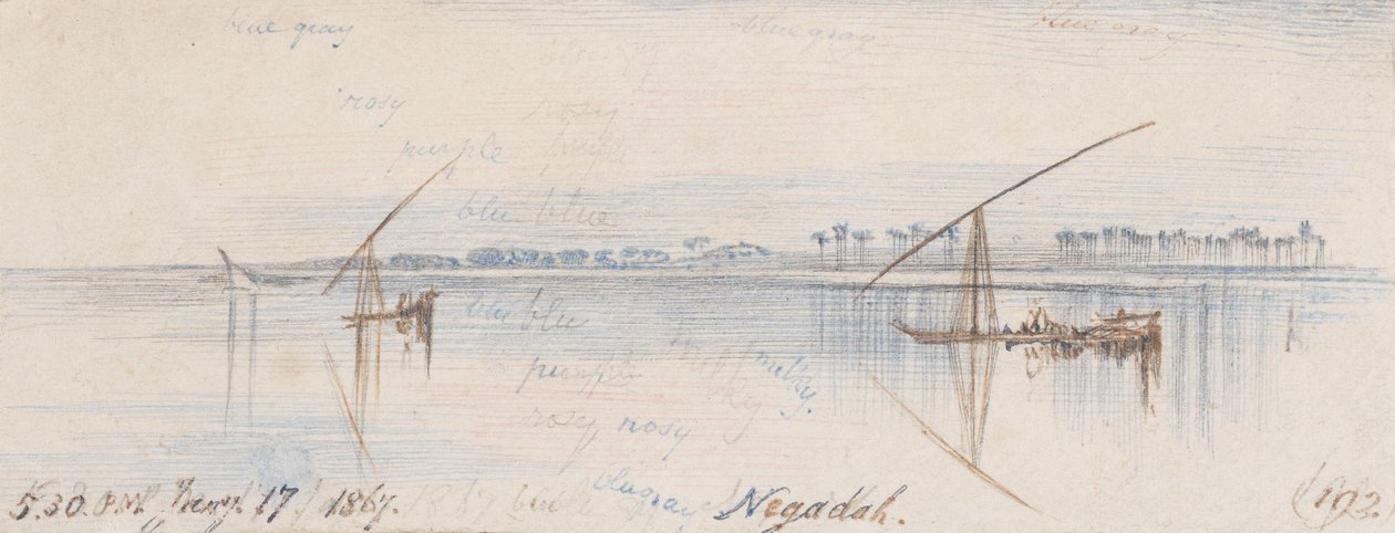 Negadah; kl. 17.30, den 17. januar 1867 (192) af Edward Lear