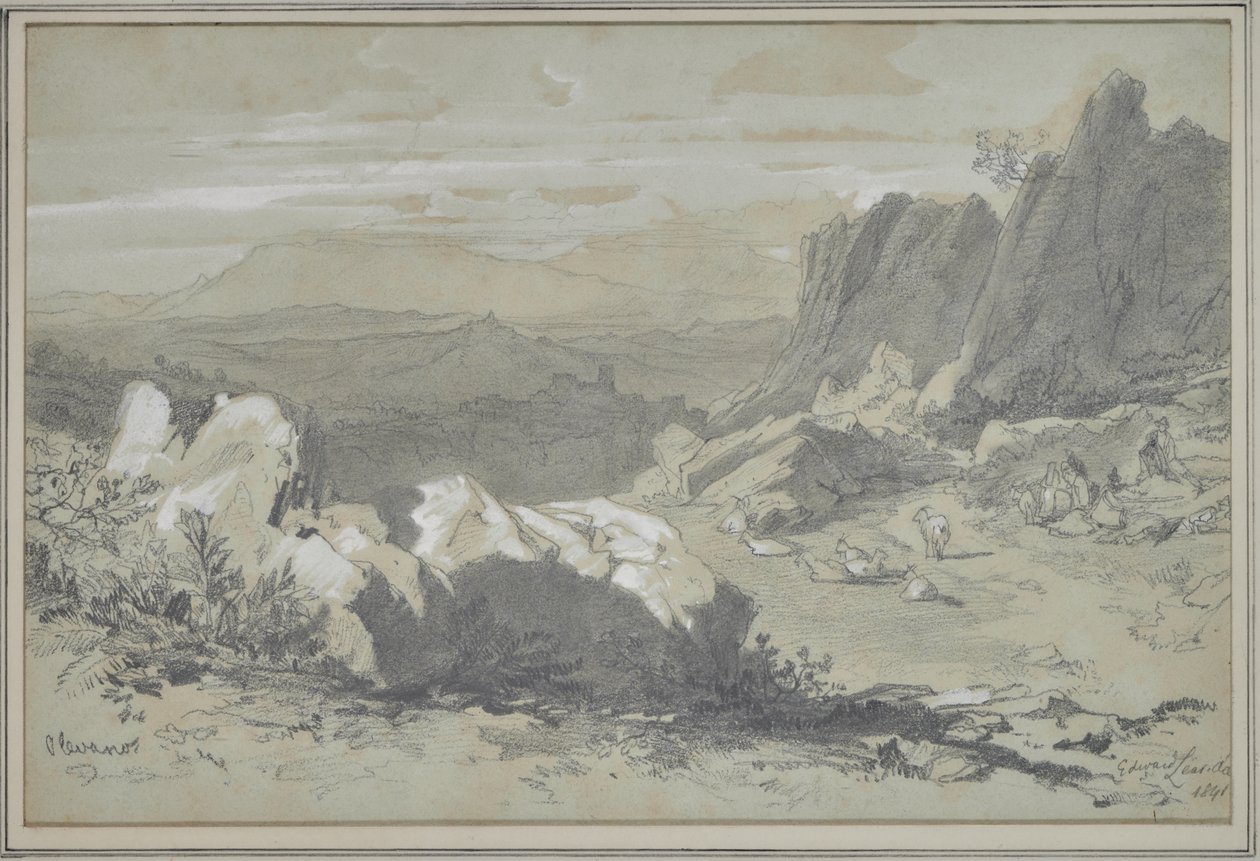 Olevano af Edward Lear