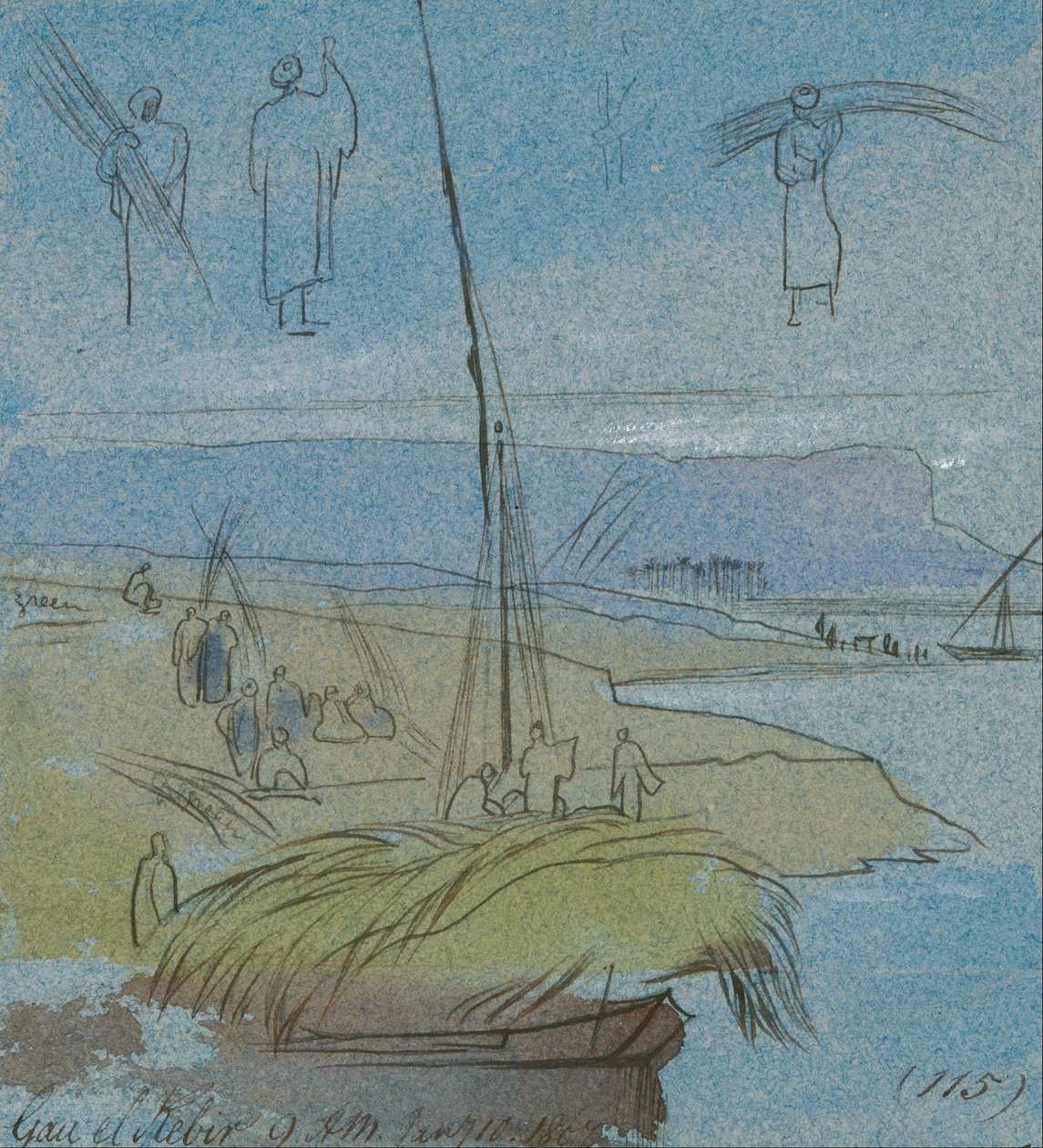 Qaw el Kebir af Edward Lear