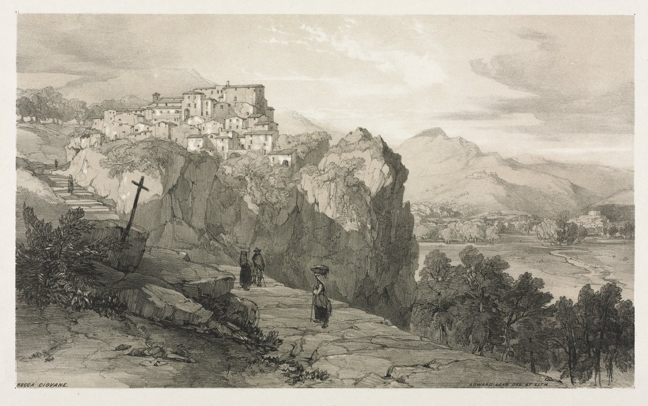 Rocca Giovane af Edward Lear