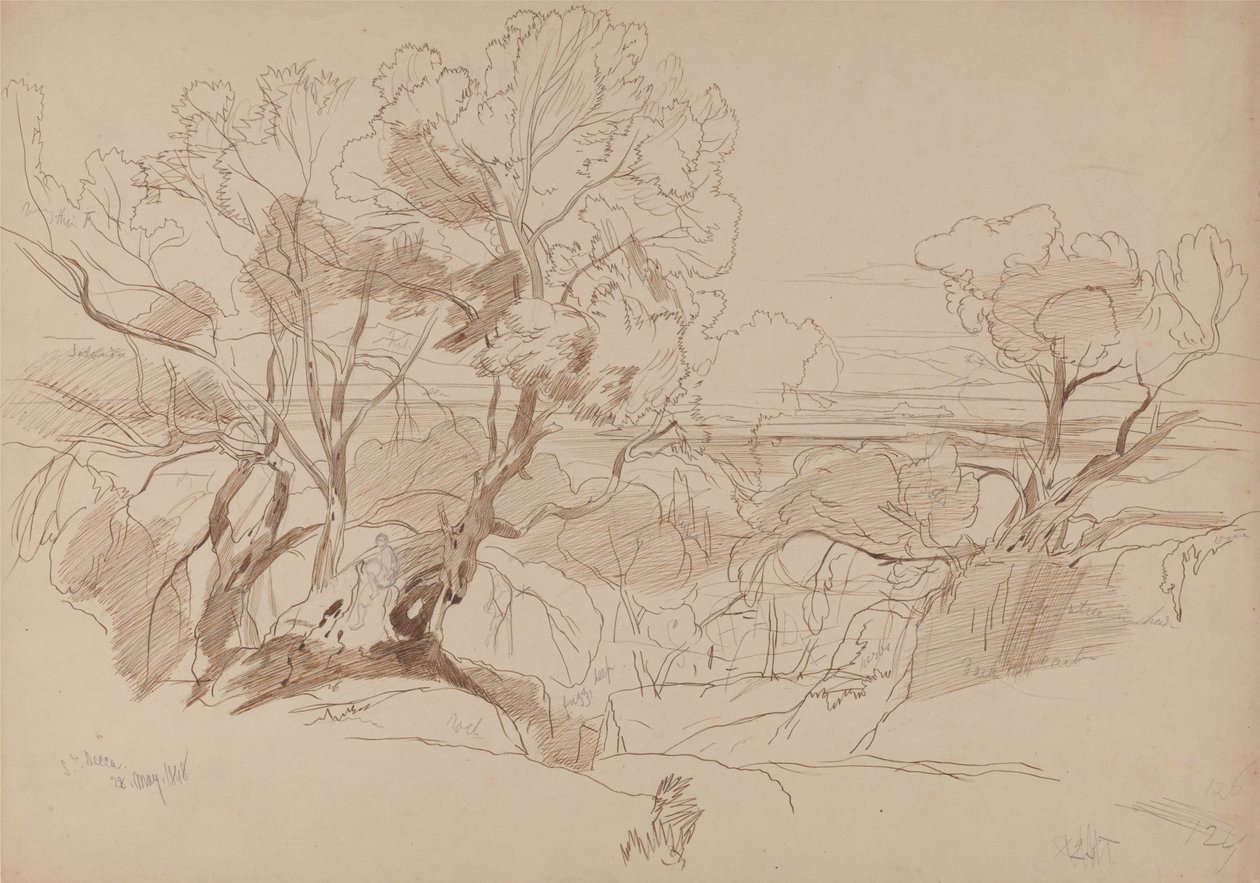 Santa Decca, Korfu, 28. maj 1848 (126) af Edward Lear