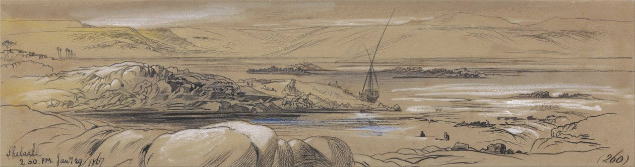Shelaal, kl. 2.30, 29. januar 1867 (260) af Edward Lear