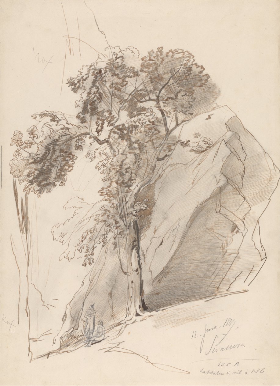 Siracusa, 12. juni 1847 af Edward Lear
