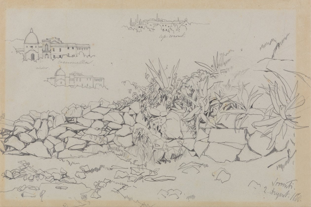 Sorrento, 2. august 1838 af Edward Lear