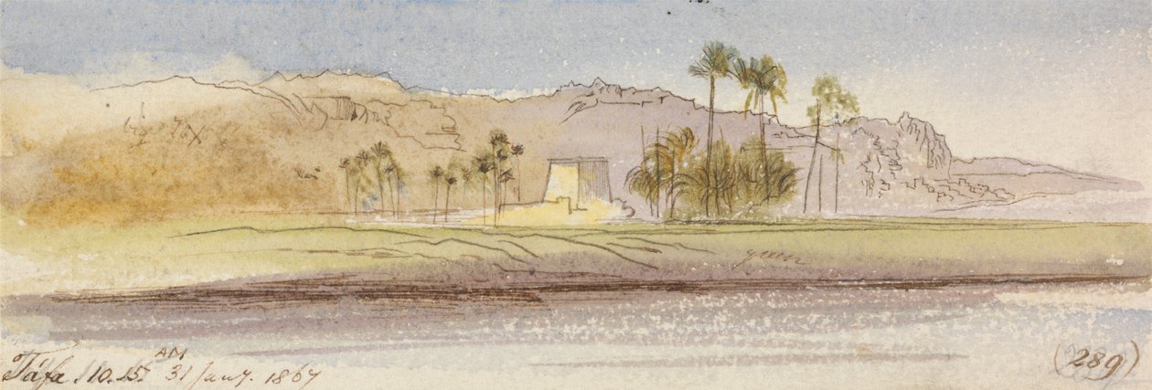 Tafa, 10:15, 31. januar 1867 (289) af Edward Lear