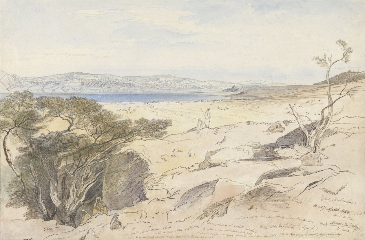 Det Døde Hav af Edward Lear