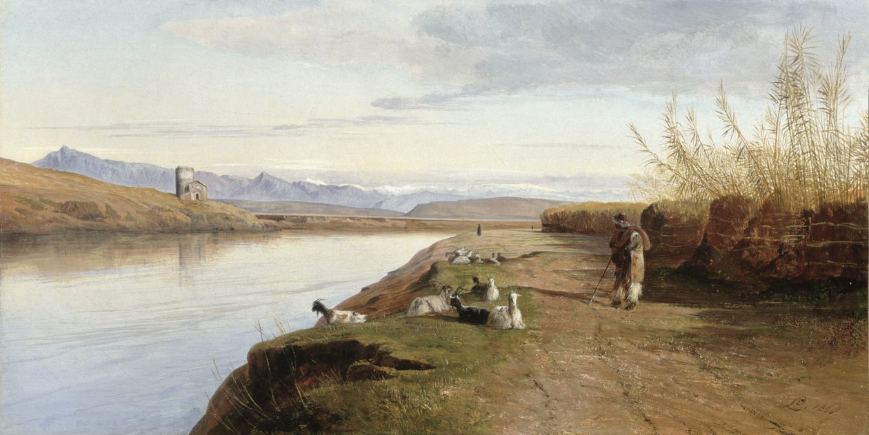 Den romerske kampagne, 1860 af Edward Lear