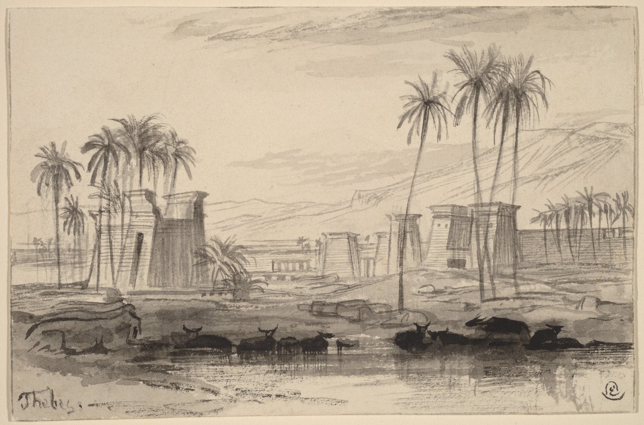 Theben af Edward Lear