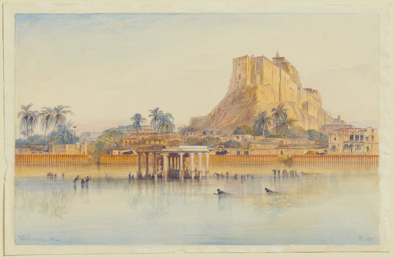 Trichinopoly, 1874 (Indien) af Edward Lear