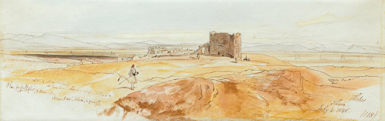 To udsigter over Theben af Edward Lear