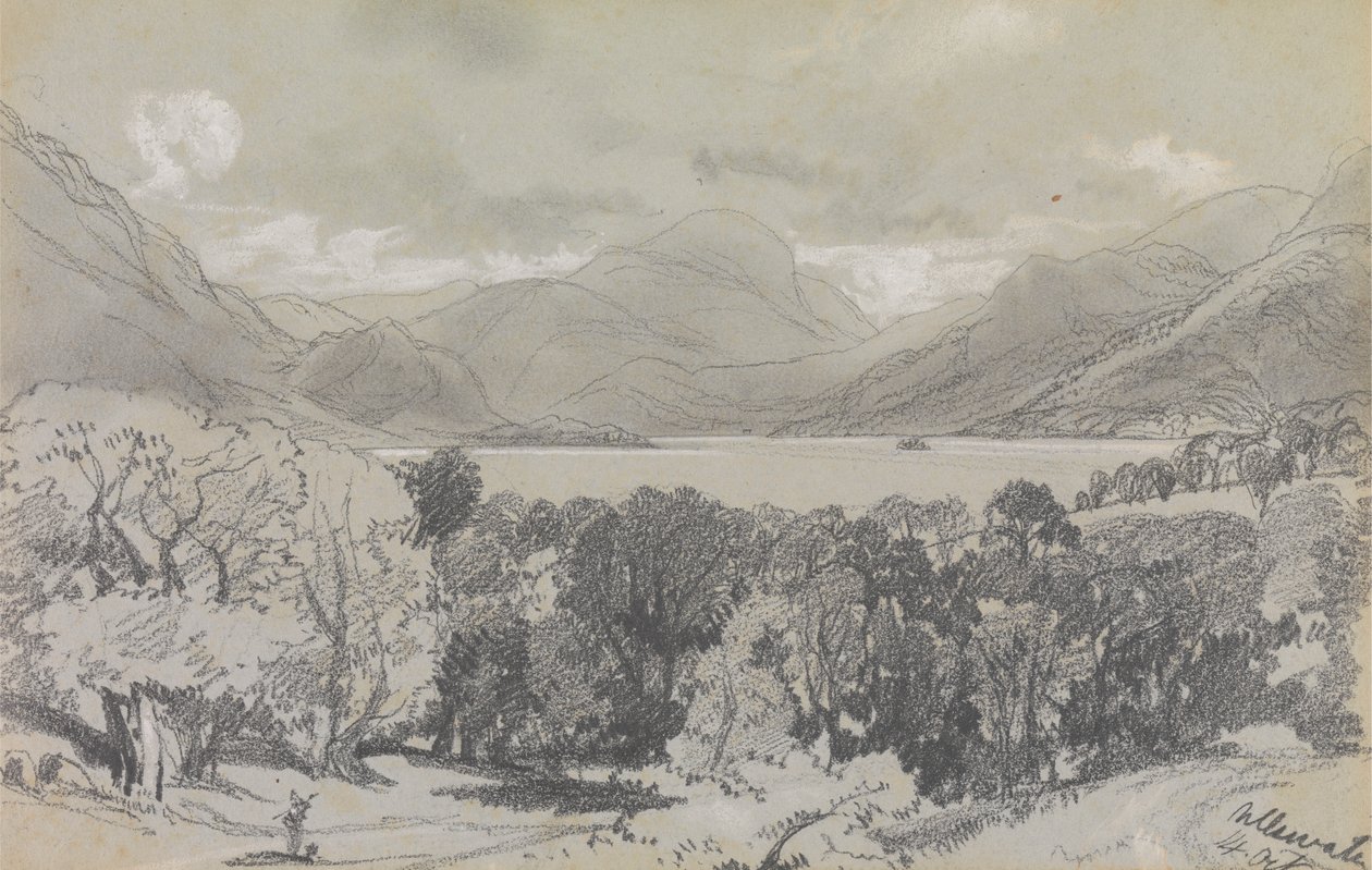 Ullswater, 14. oktober 1836 af Edward Lear
