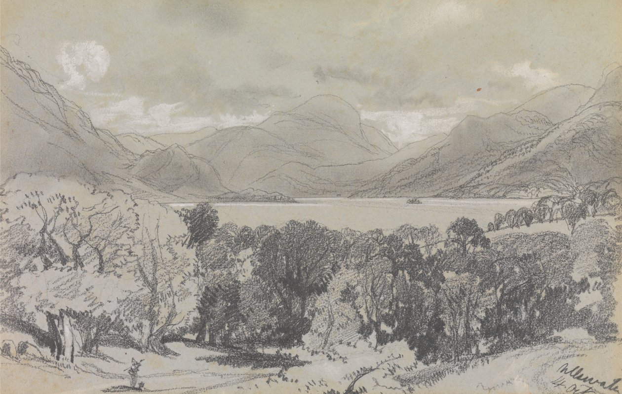 Ullswater, 14. oktober 1836 af Edward Lear