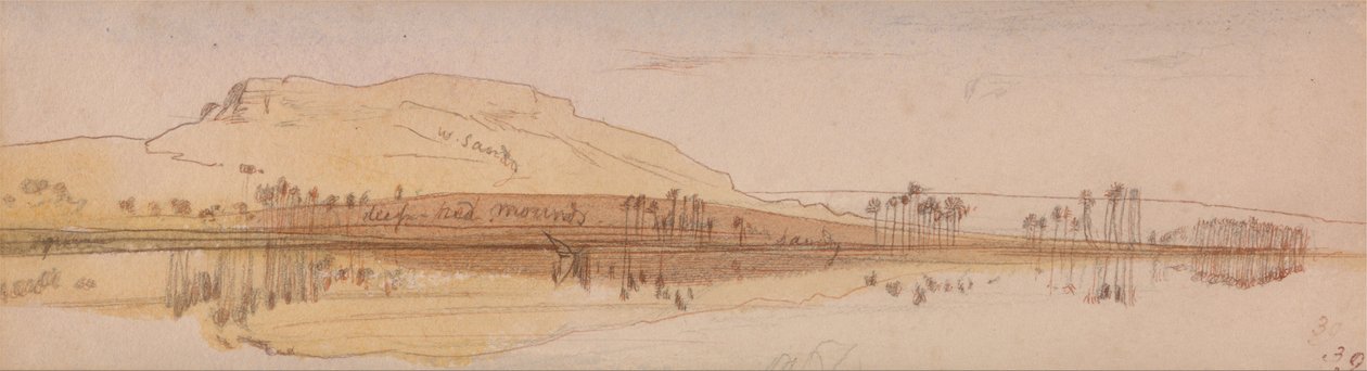 Udsigt over Nilen af Edward Lear