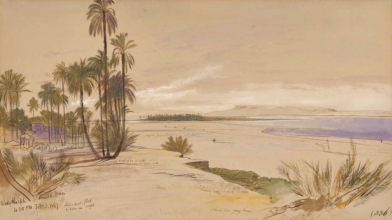 Wadi Halfa, Sudan af Edward Lear